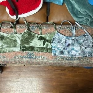3 lululemon flo y bras! all are a size 2